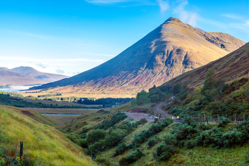 Beinn Dorain, the steep grassy cone the Way passes on its way to Bridge of Orchy